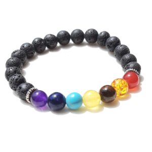 Lava Bracelet with 7 Chakra