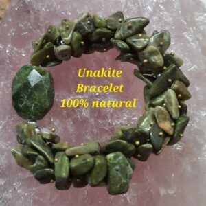 Unakite chips bracelet